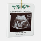 Moederdag Zwangerschap Ultrasound Foto Grandma Keramisch Ornament (Rechts)