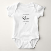 Moederdag zwangerschaps onthulling cadeau voor oma romper (Voorkant)