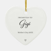 Moederdag zwangerschapsaankondiging Gigi Keramisch Ornament (Voorkant)