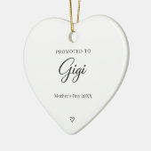 Moederdag zwangerschapsaankondiging Gigi Keramisch Ornament (Links)