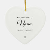 Moederdag zwangerschapsaankondiging oma keramisch ornament (Voorkant)