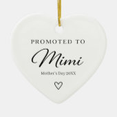 Moederdag zwangerschapscadeau om het te onthullen  keramisch ornament (Voorkant)