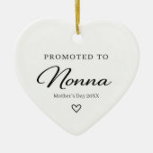 Moederdag Zwangerschapsonthulling Geschenk voor No Keramisch Ornament (Voorkant)