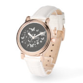 Moederdag zwart en wit horloge (Hoek)