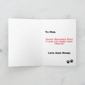 Moederdag zwart tan Franse Bulldog Frenchie Kaart (Binnen)