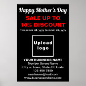 Moederdag - Zwarte Poster Verkoop Zwarte Verkoop  (Voorkant)