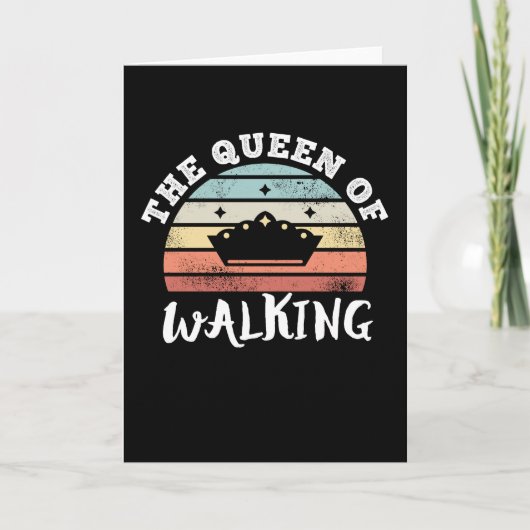 Moederdagcadeaus van de koningin van het wandelen kaart (Voorkant)