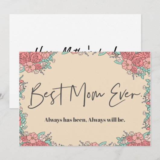 Moederdagen Fantasiekaart Feestdagenkaart (Voorkant / Achterkant)