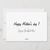 Moederdagen Fantasiekaart Feestdagenkaart (Achterkant)