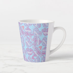 Moederdagen harten 01.Roze blauw BG Latte Mok