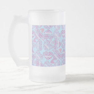 Moederdagen harten 01.Roze blauw BG Matglas Bierpul
