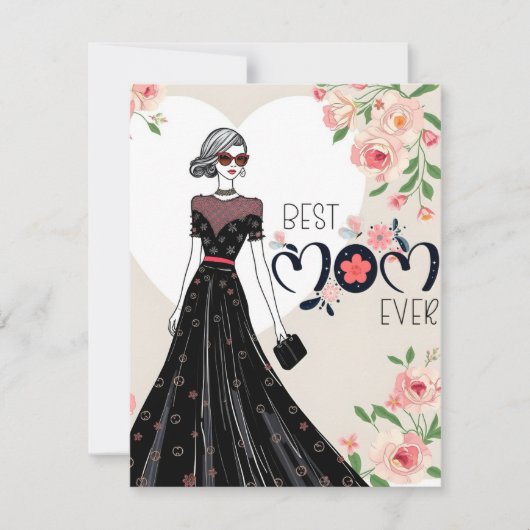 Moederdagkaart Allerbeste Moeder Feestdagenkaart (Voorkant)