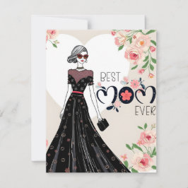 Moederdagkaart Allerbeste Moeder Feestdagenkaart