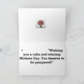 Moederdagkaart Bedankkaart (Binnen)