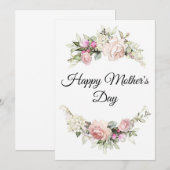 Moederdagkaart Bedankkaart (Voorkant / Achterkant)