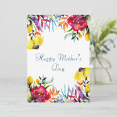 Moederdagkaart Bedankkaart (Staand voorkant)