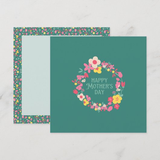 Moederdagkaart Bedankkaart (Voorkant / Achterkant)