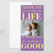 Moederdagkaart Bedankt (Voorkant / Achterkant)