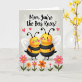 Moederdagkaart Bees Knees Kaart (Gele Bloem)
