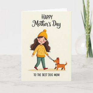 Moederdagkaart Beste Hond Moeder Kaart