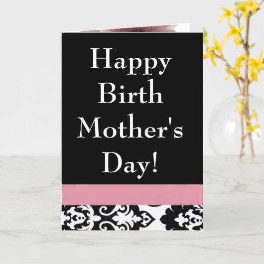 Moederdagkaart - Biologische moeder adoptie Kaart (Gele Bloem)