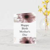 Moederdagkaart - Biologische moeders Kaart (Gele Bloem)