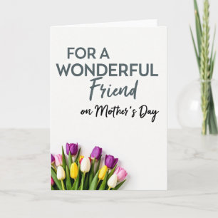 Moederdagkaart Bloemige Vriendin Kaart