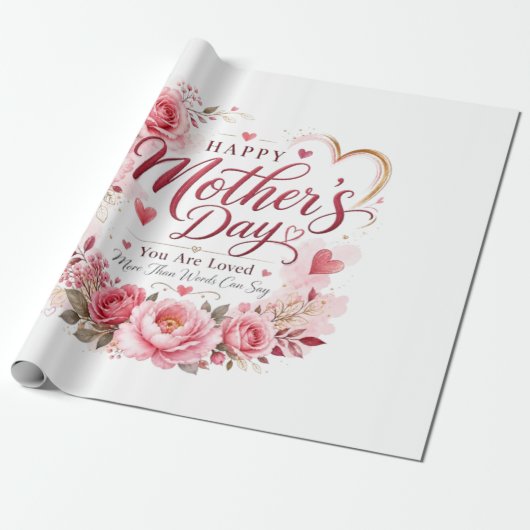 Moederdagkaart Cadeaupapier (Uitgerold)