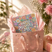 Moederdagkaart Cute Floral Doodle Pastel Kaart