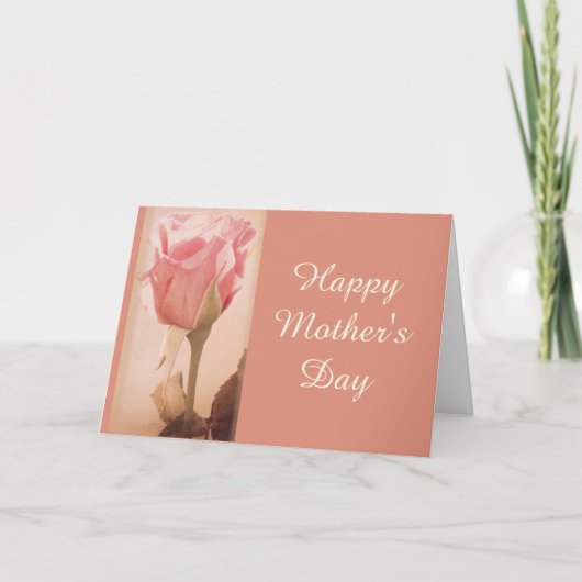 Moederdagkaart Dusky Rose Kaart (Voorkant)