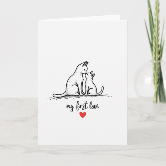 Moederdagkaart Eerste Liefde Kaart (Voorkant)