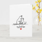 Moederdagkaart Eerste Liefde Kaart (Gele Bloem)