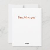 Moederdagkaart Feestdagenkaart (Achterkant)