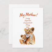 Moederdagkaart Feestdagenkaart (Voorkant / Achterkant)