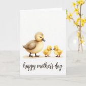 Moederdagkaart Gele Vogels Kaart (Gele Bloem)