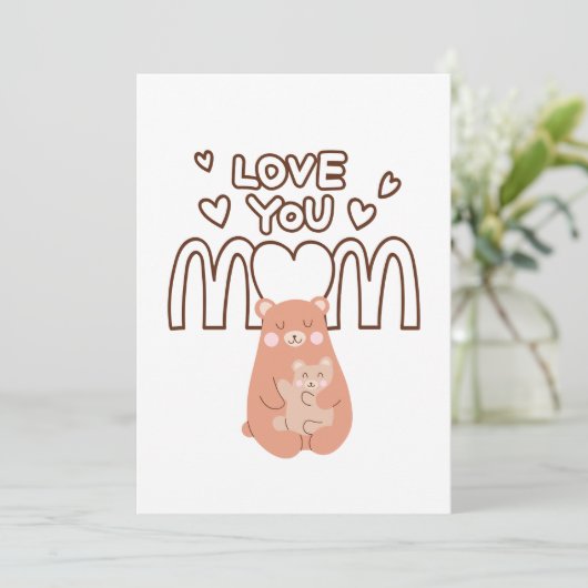 Moederdagkaart, Grappig Moederdaggeschenk voor mam Kaart (Staand voorkant)