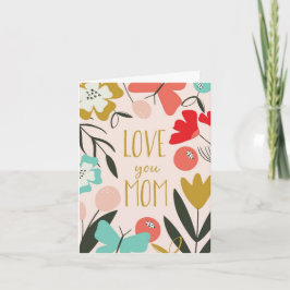 Moederdagkaart - Ik hou van je mama Kaart