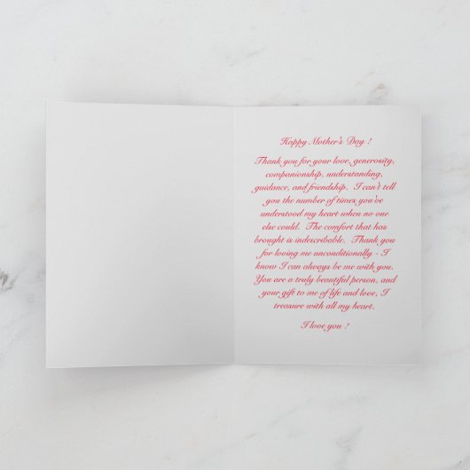 Moederdagkaart | Inspirerend van dochter Kaart (Binnen)