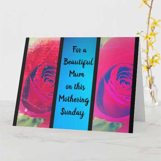 Moederdagkaart Kaart (Gele Bloem)