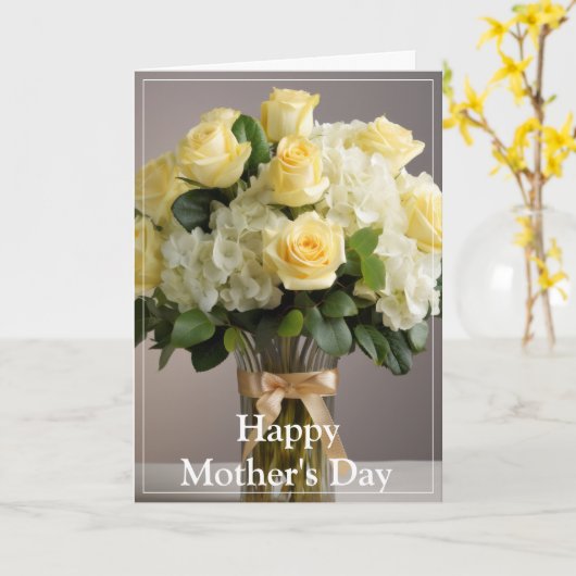 Moederdagkaart Kaart (Gele Bloem)