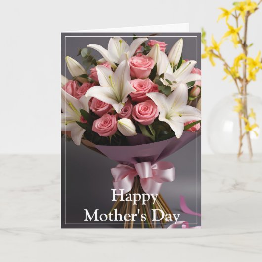 Moederdagkaart Kaart (Gele Bloem)