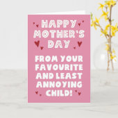 Moederdagkaart Kaart (Gele Bloem)