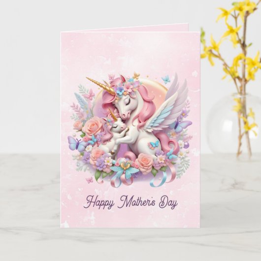 Moederdagkaart. :-) kaart (Gele Bloem)