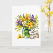Moederdagkaart Kaart (Gele Bloem)