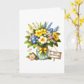 Moederdagkaart Kaart (Gele Bloem)