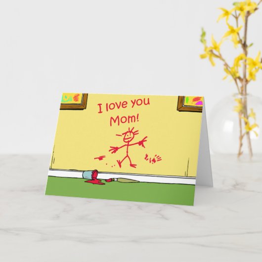 Moederdagkaart Kaart (Gele Bloem)