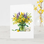 Moederdagkaart Kaart (Gele Bloem)
