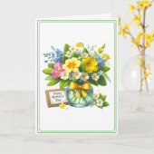 Moederdagkaart Kaart (Gele Bloem)