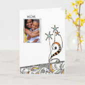 Moederdagkaart Kaart (Gele Bloem)