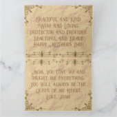 Moederdagkaart Koningin van mijn Hart Bedankkaart (Binnen)